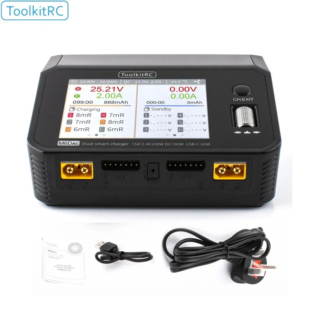 ToolkitRC M6DAC Dual Channel 7 - Toolkitrc M6Dac Smart Charger recension och pris