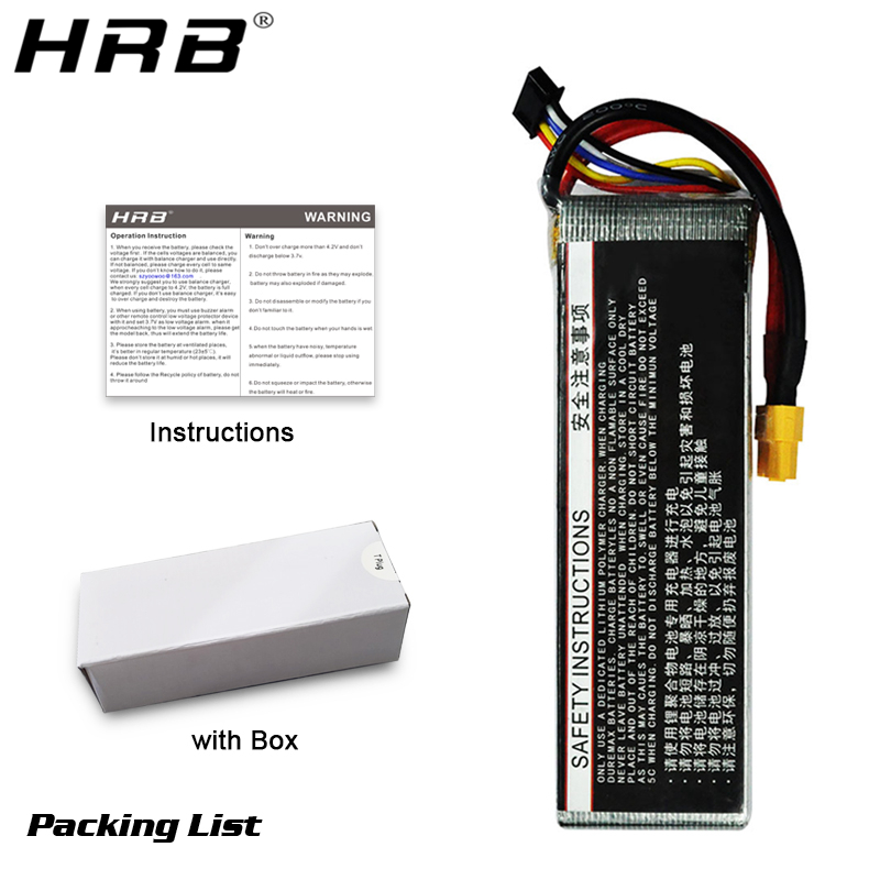 HRB Lithium Battery 4S 14.8V 5 - 4S Lipo Battery 14.8V 6000Mah recension och pris