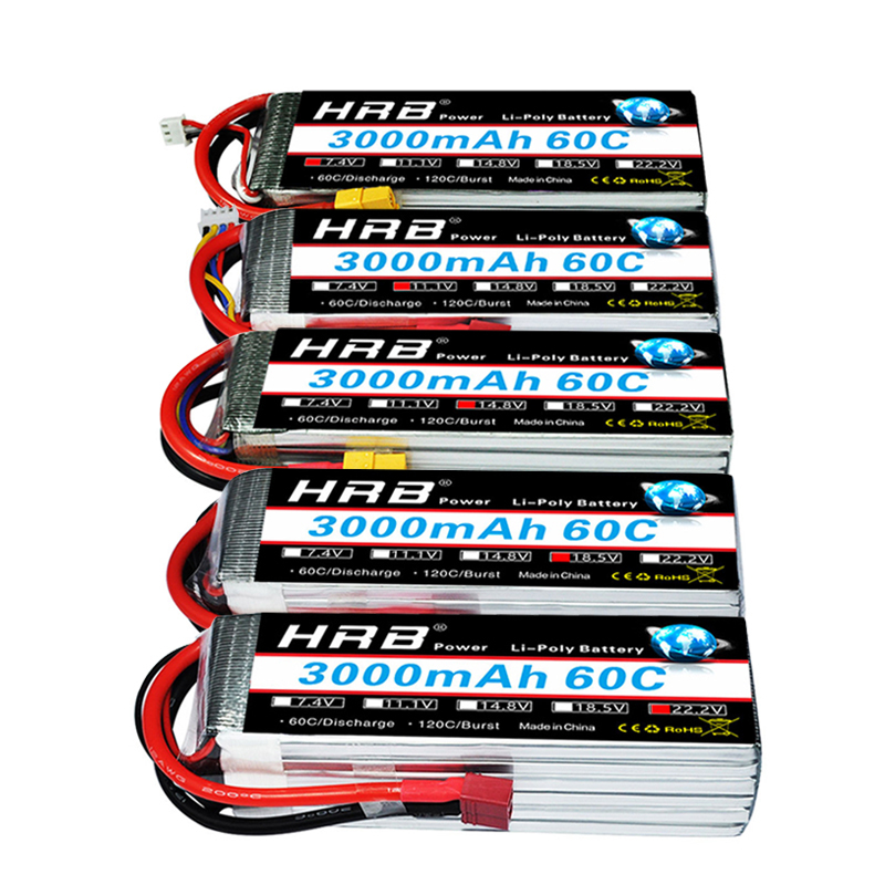 HRB lipo Battery 2S 3S 4S 6S 5 - 4S Lipo Battery 14.8V 6000Mah recension och pris