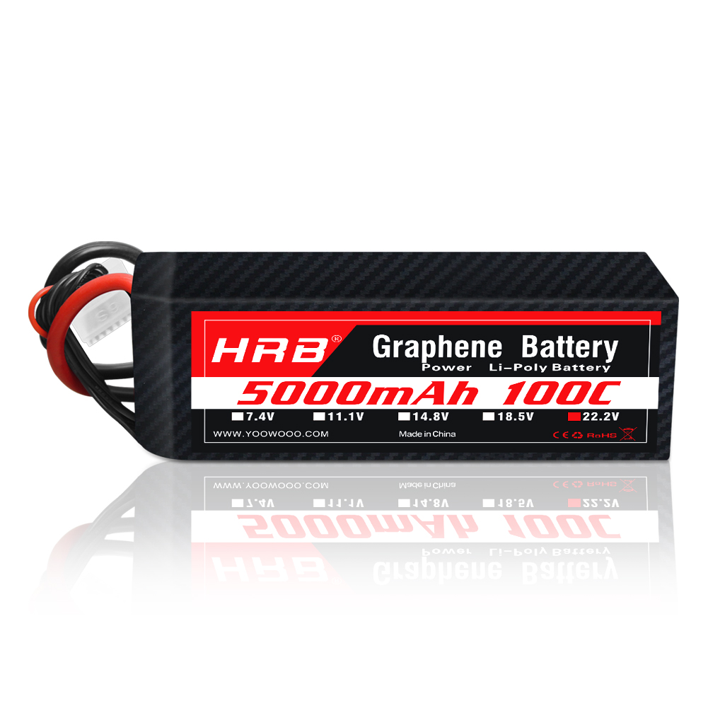 1PC HRB 22.2V Graphene Battery - 6S Lipo Battery 22.2V 5000Mah recension och pris